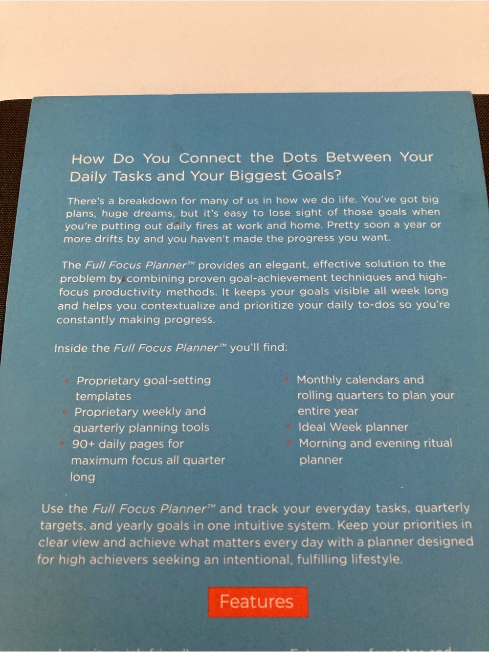 FULL FOCUS PLANNER Michael Hyatt Black Journal Plan Your Year, Design Your Days - Picture 5 of 9
